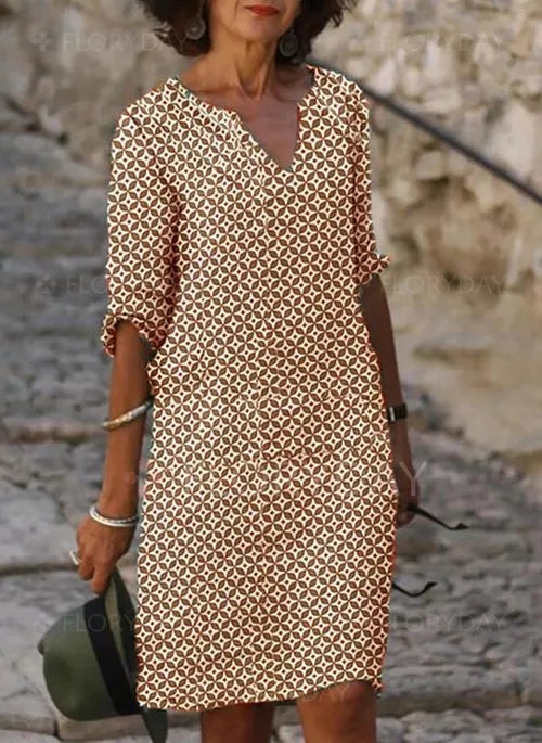 Chic Knee Length Dress for Ladies