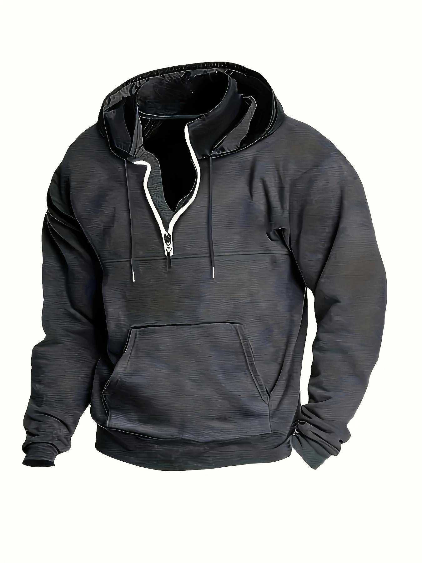 Men's Classic Warm Winter Quarter Zip Sweater