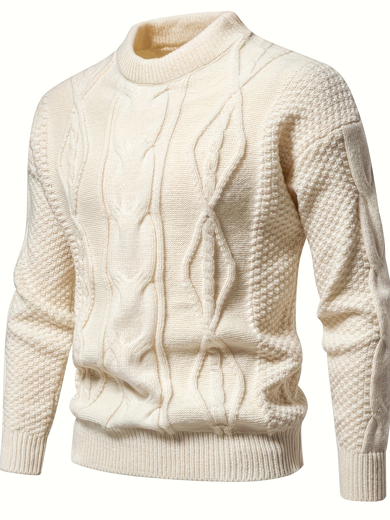 Plain knit sweater for men, vintage sweater