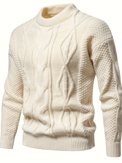 Plain knit sweater for men, vintage sweater