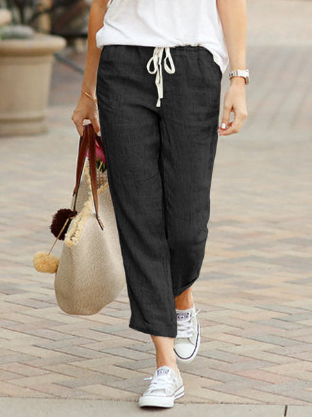 Women's Comfort Trousers - Loose Fit Casual Pants