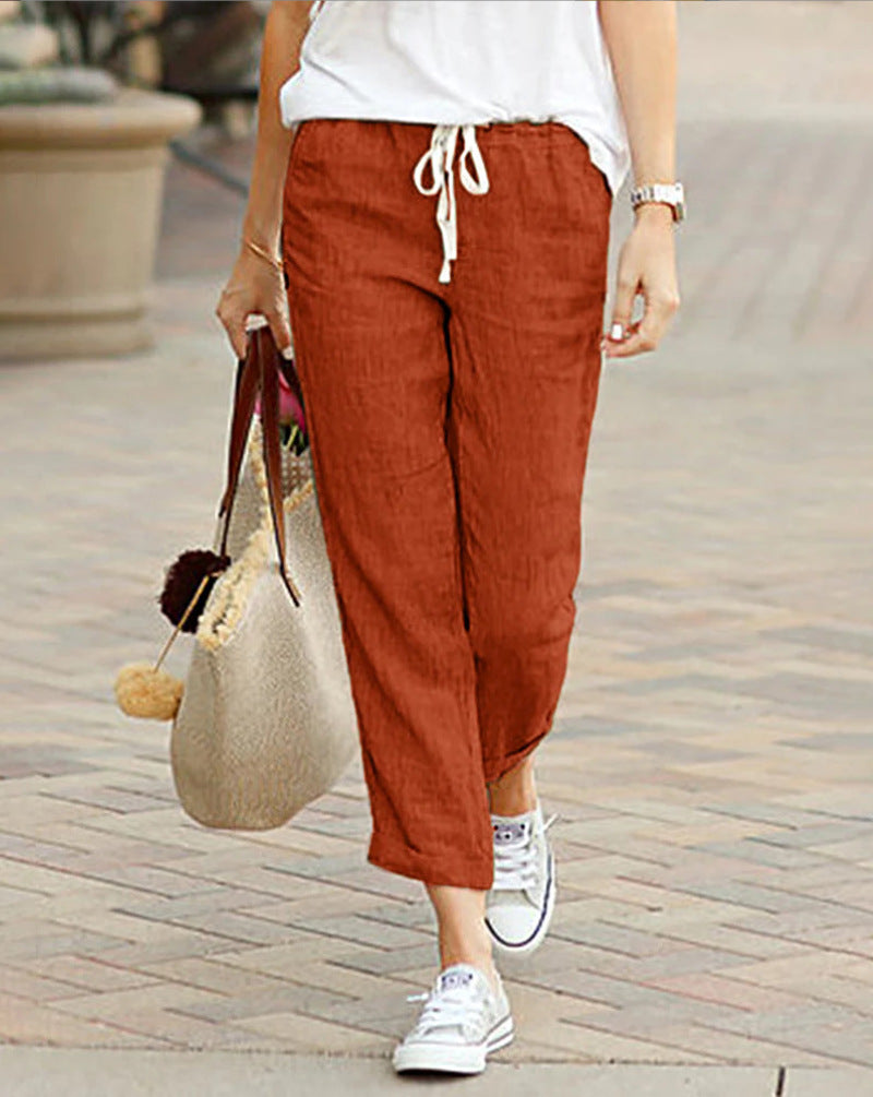 Women's Comfort Trousers - Loose Fit Casual Pants
