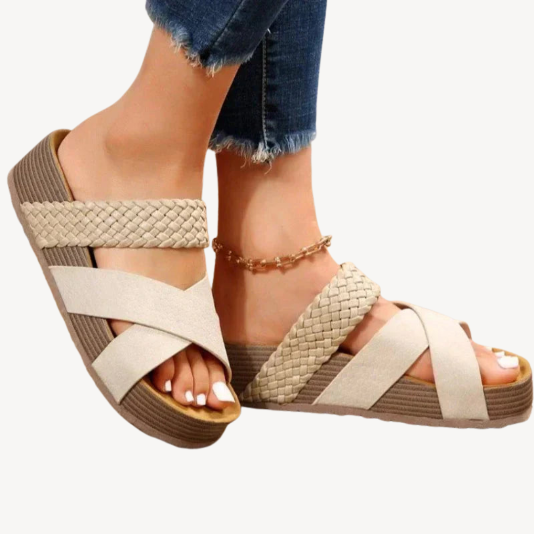Orthopedic Faux Leather Sandals for Women