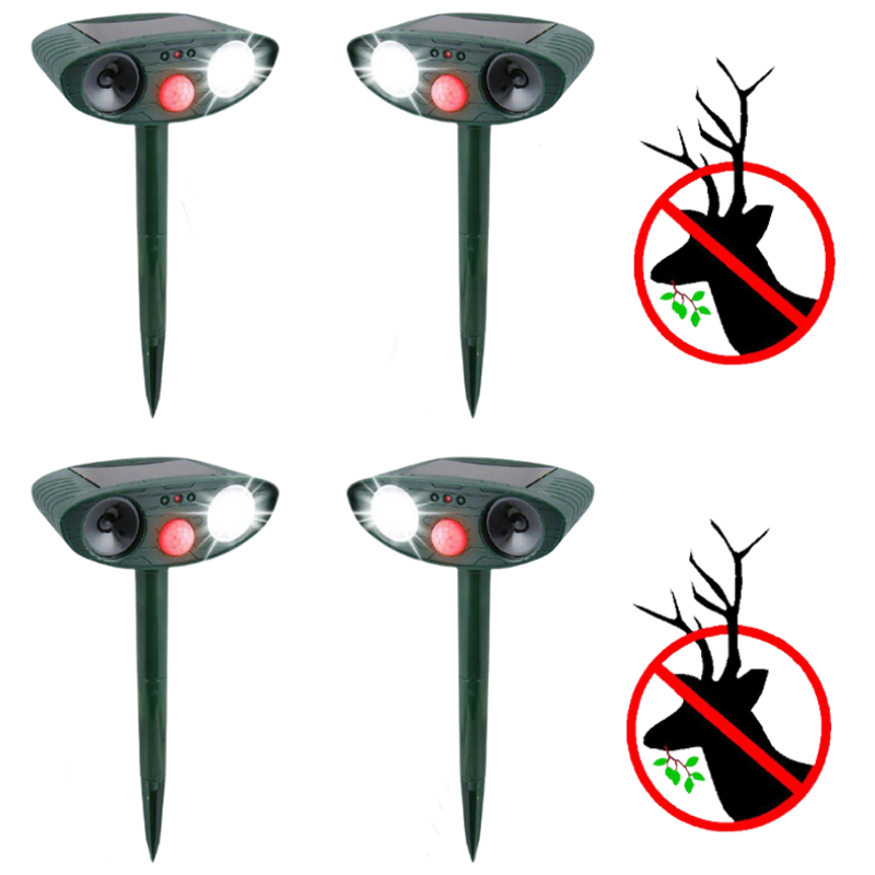 Outdoor Solar Powered Deer Repellent With Motion Sensor - BritishElegance