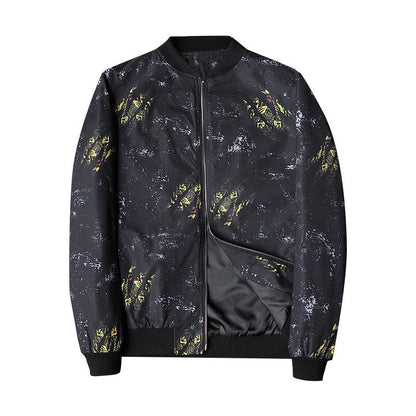 Abstract Printed Men's Bomber Jacket - Enzo
