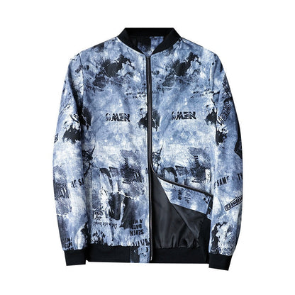 Abstract Printed Men's Bomber Jacket - Enzo