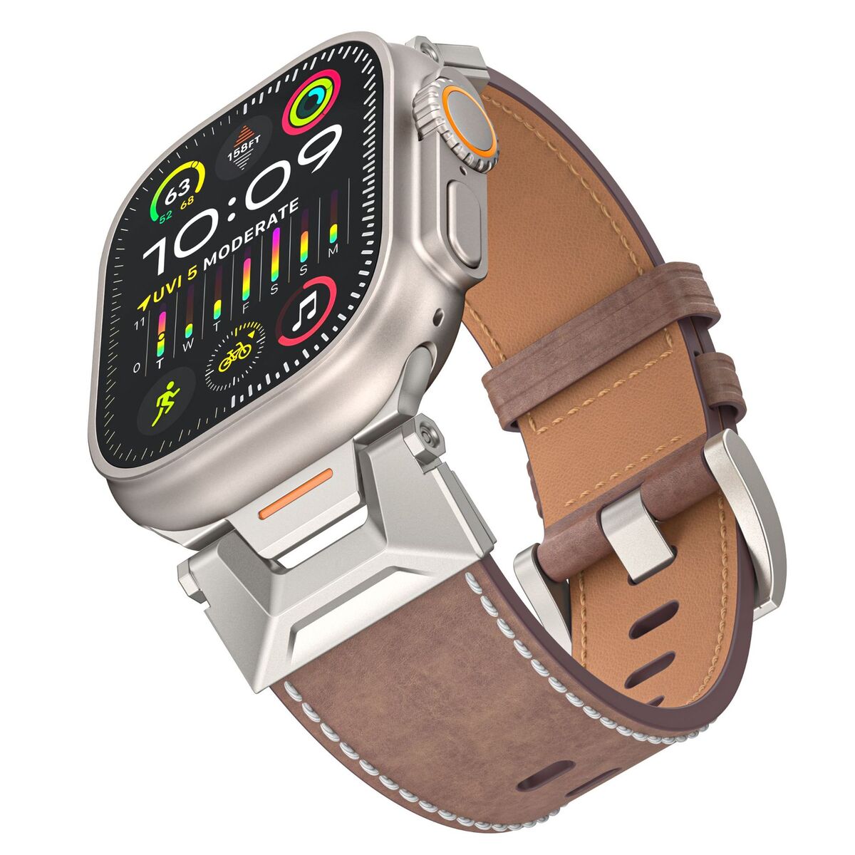 Colorful Rubber Leather Strap For Apple Watch