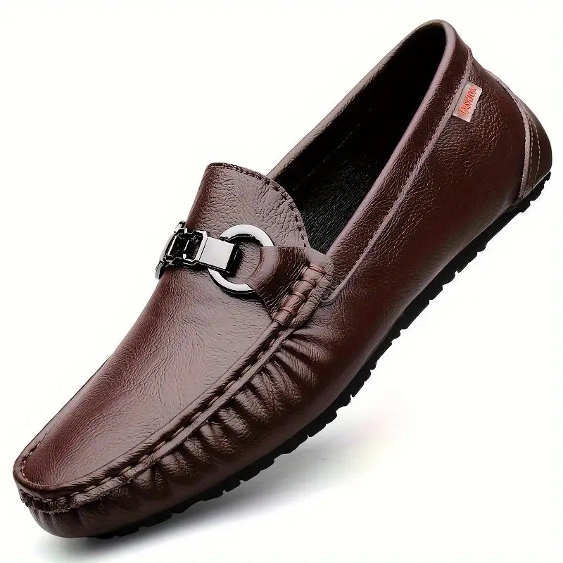 Marco | Soft Synthetic Leather Slip-On Shoes - BritishElegance