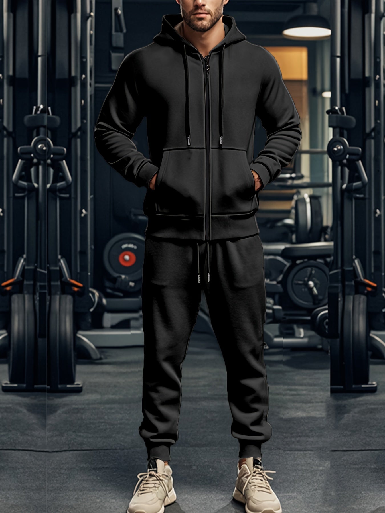 Comfortable Men's Sportswear Tracksuit Set - BritishElegance
