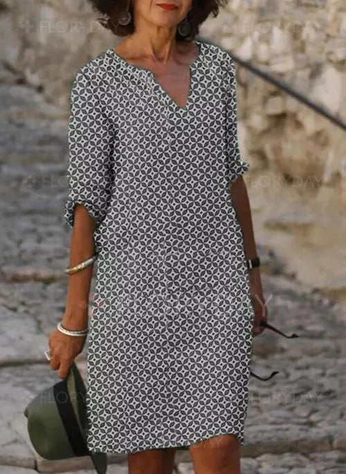 Chic Knee Length Dress for Ladies