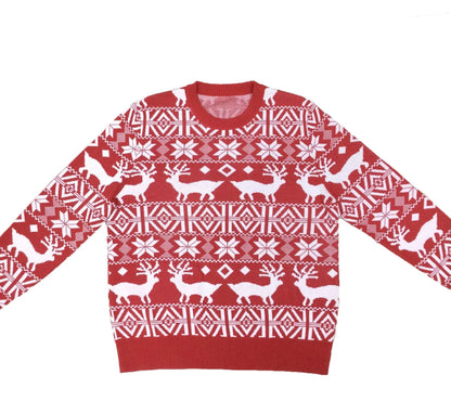 Knitted Christmas sweater, round neck for men - Reese
