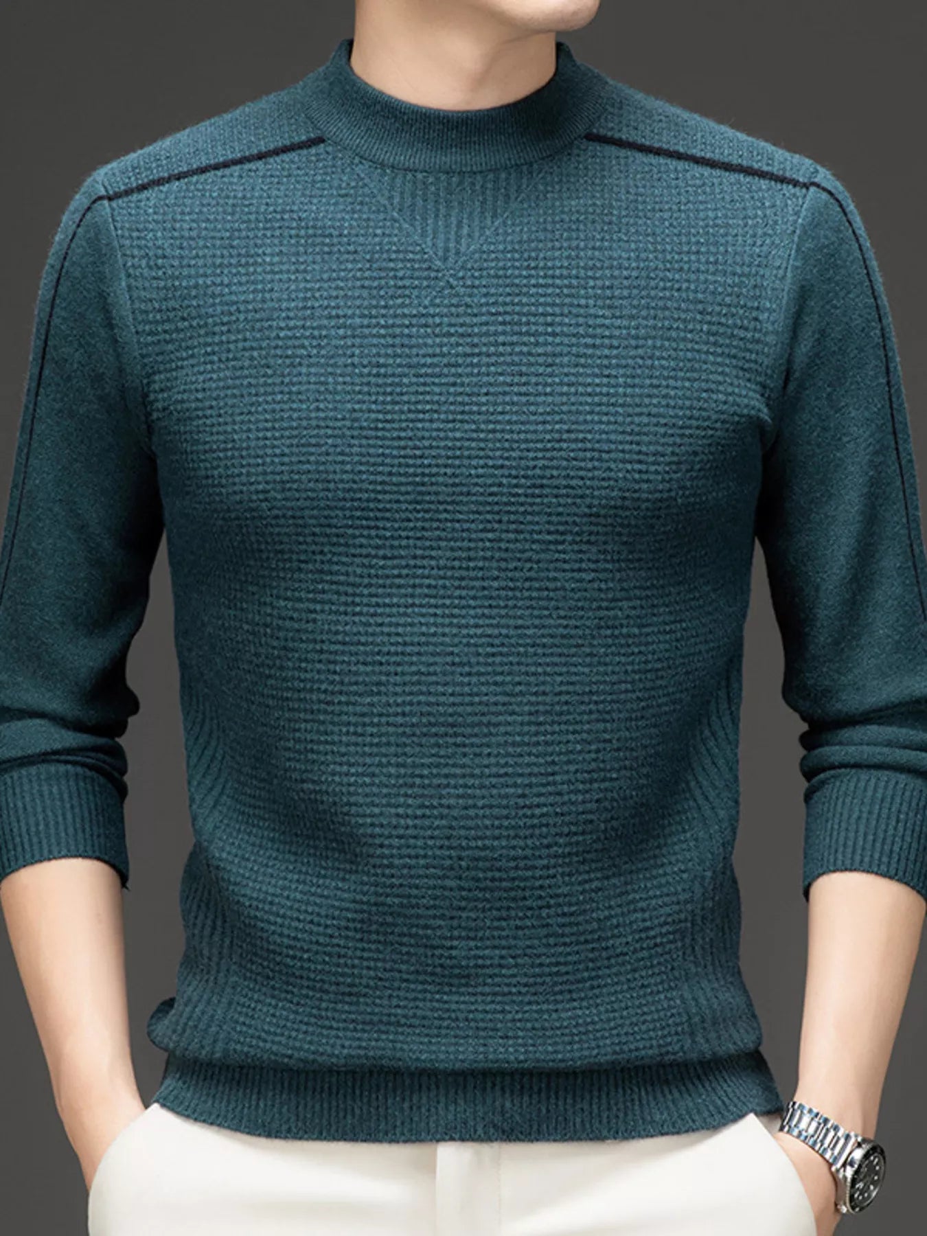 Big and Tall Crew Neck Sweater Shirt