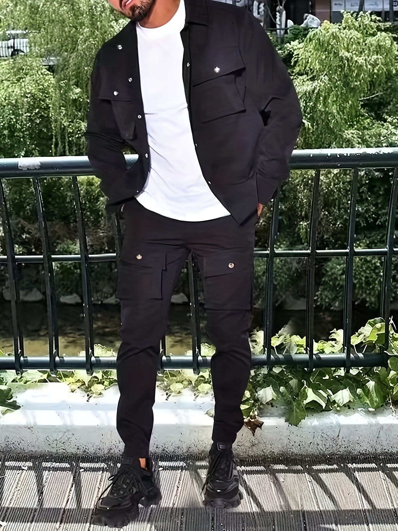 Comfy Men's Cotton Zip Up Tracksuit With Pockets