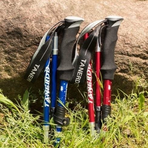 Lightweight Adjustable Hiking Walking Sticks - BritishElegance