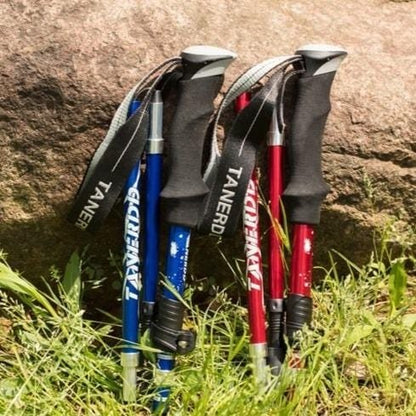 Lightweight Adjustable Hiking Walking Sticks - BritishElegance