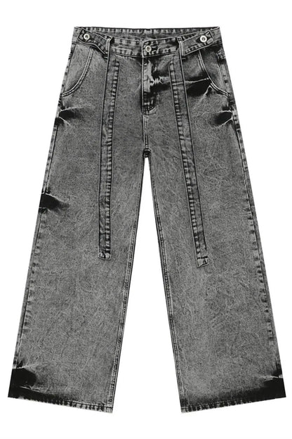 Comfortable High Waisted Wide Leg Women's Jeans