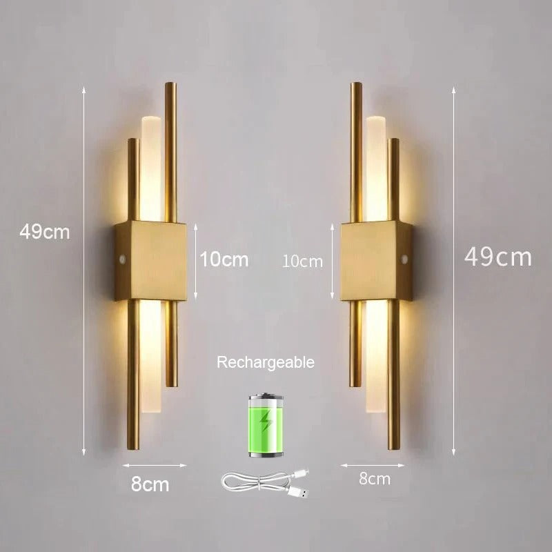 Bright Cordless LED Wall Light Fixture