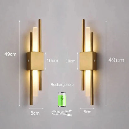 Bright Cordless LED Wall Light Fixture