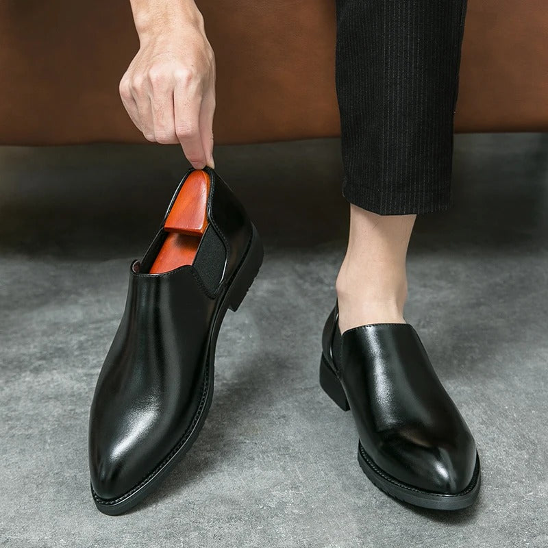 Slevo Genuine Leather Loafers