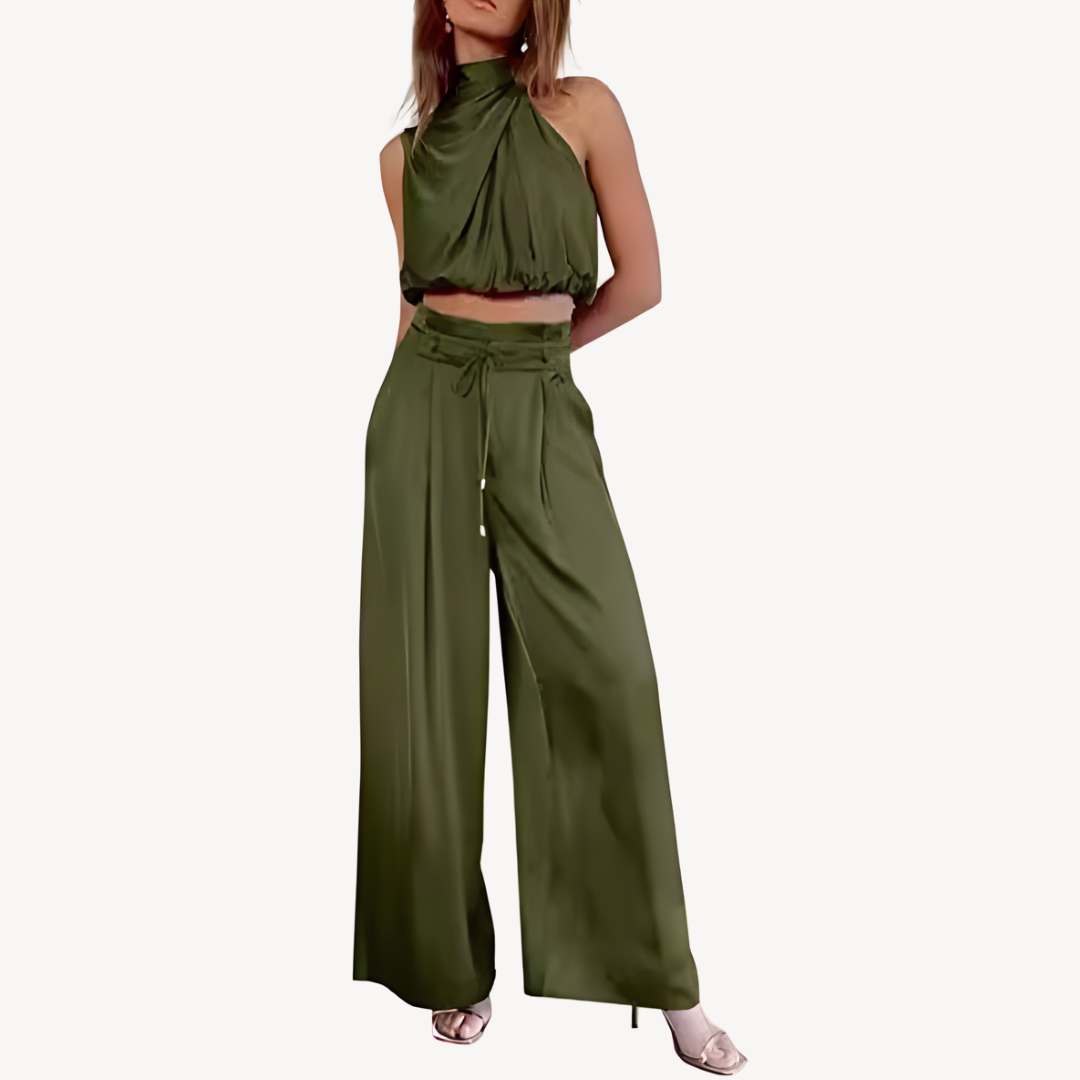Women's Satin Two-Piece Set