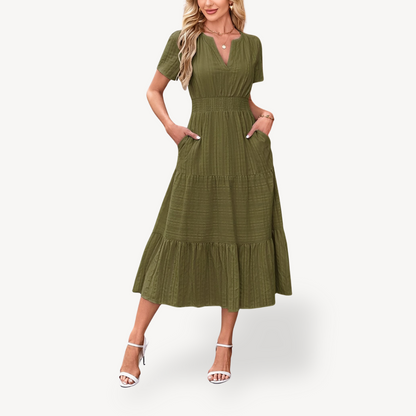 Tiered Midi Dress for Women
