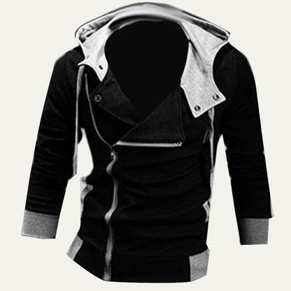 Men’s Futuristic Military Collar Hoodie Jacket