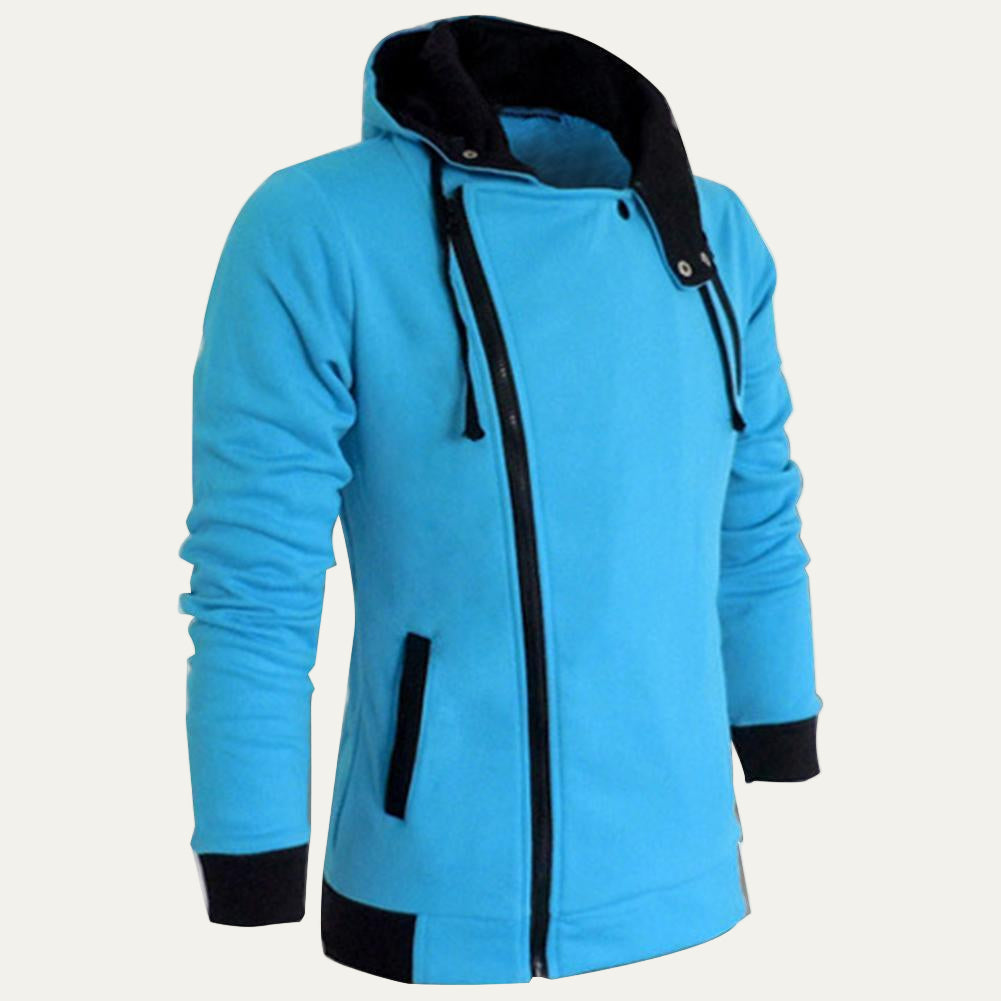 Men’s Futuristic Military Collar Hoodie Jacket