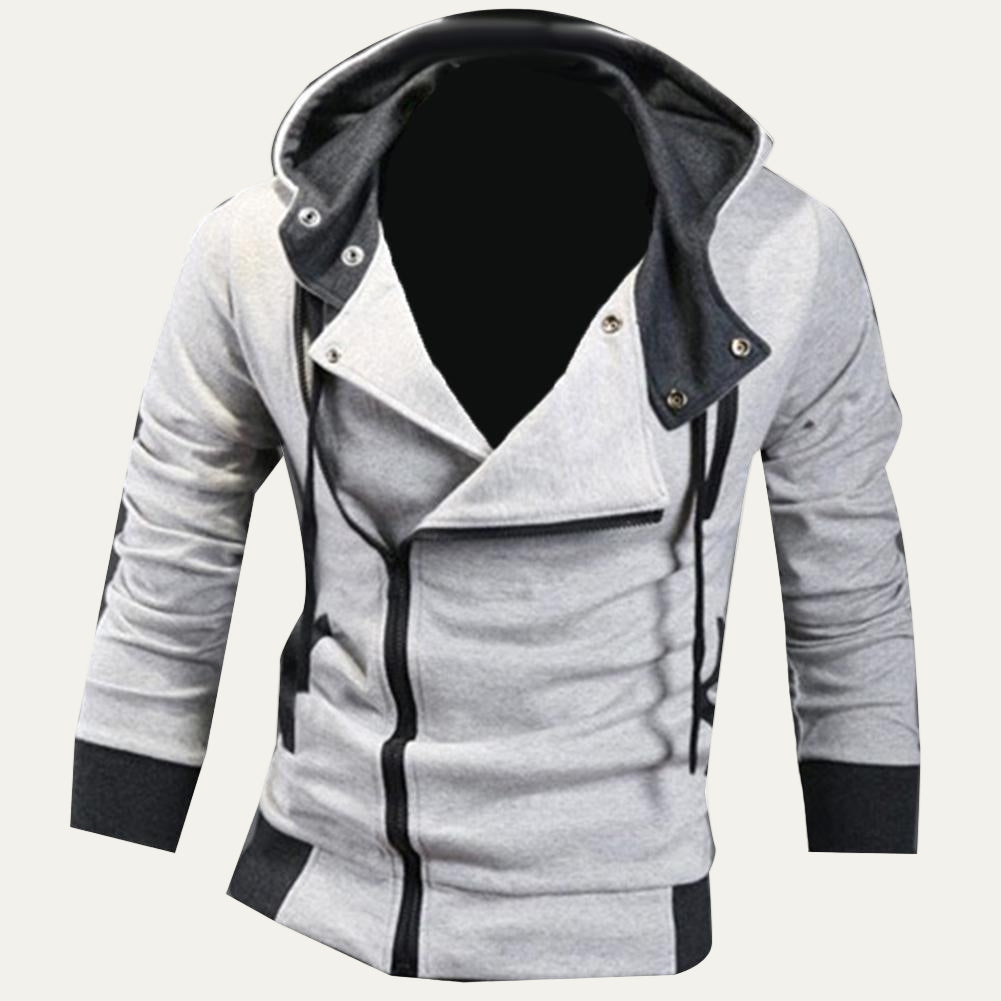 Men’s Futuristic Military Collar Hoodie Jacket