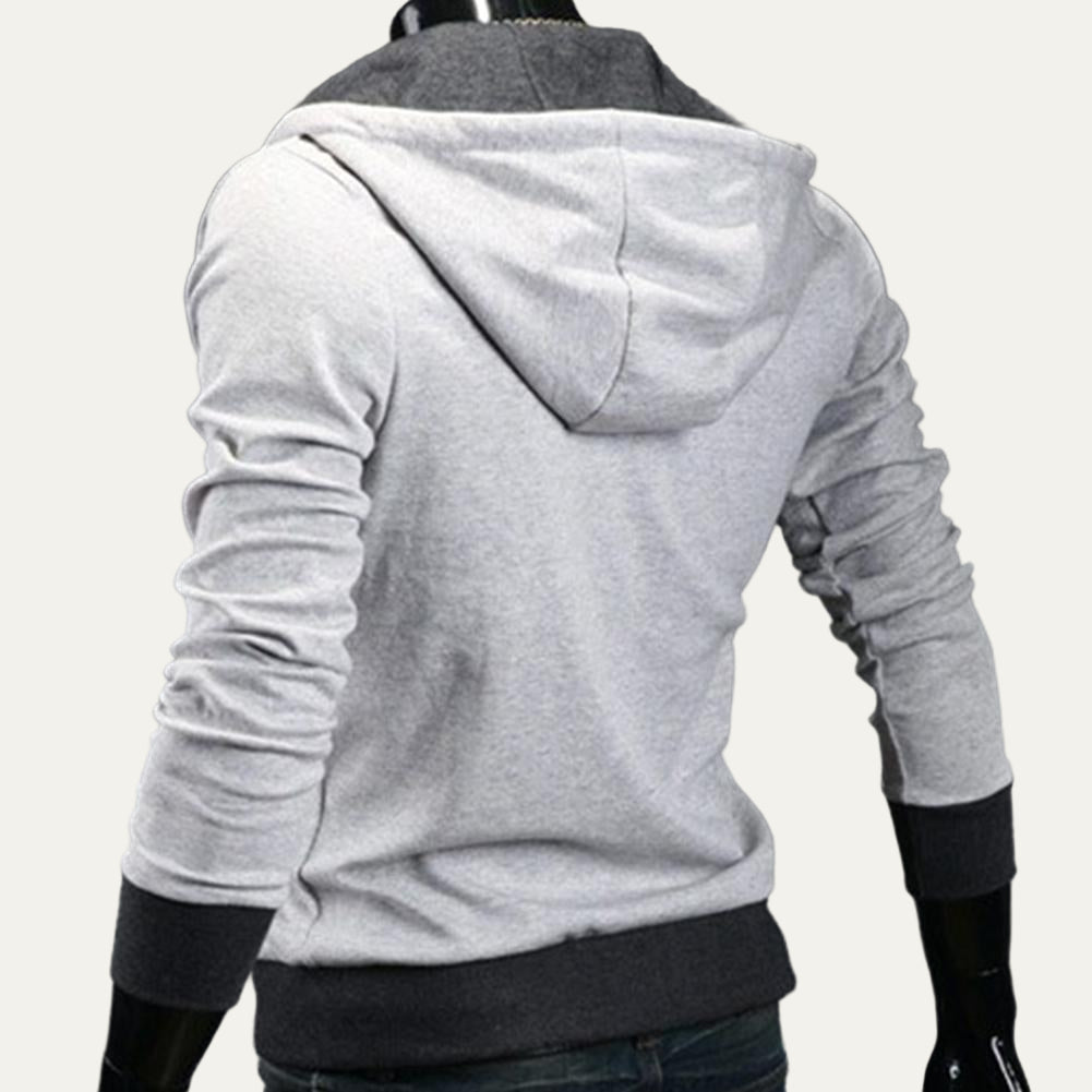 Men’s Futuristic Military Collar Hoodie Jacket