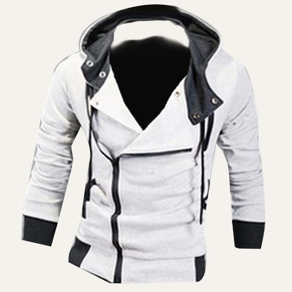 Men’s Futuristic Military Collar Hoodie Jacket