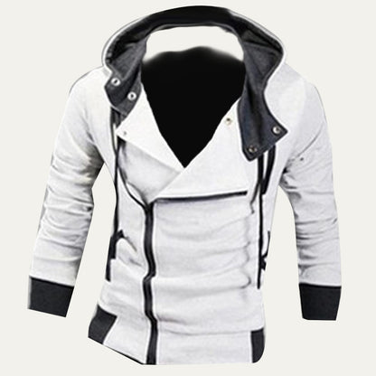 Men’s Futuristic Military Collar Hoodie Jacket