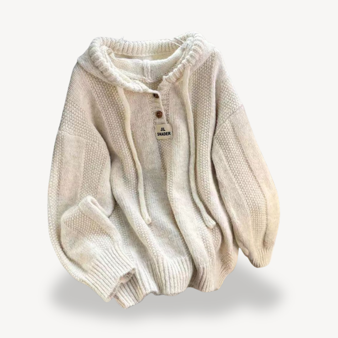 Knitted Hoodie Sweater for Women