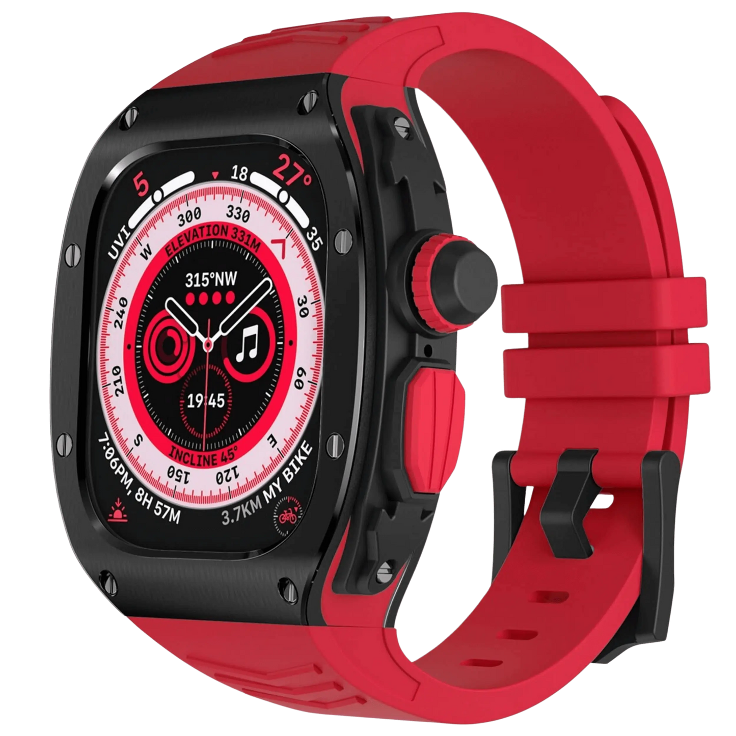 Durable Metal Case and Soft Strap for Apple Watch Ultra