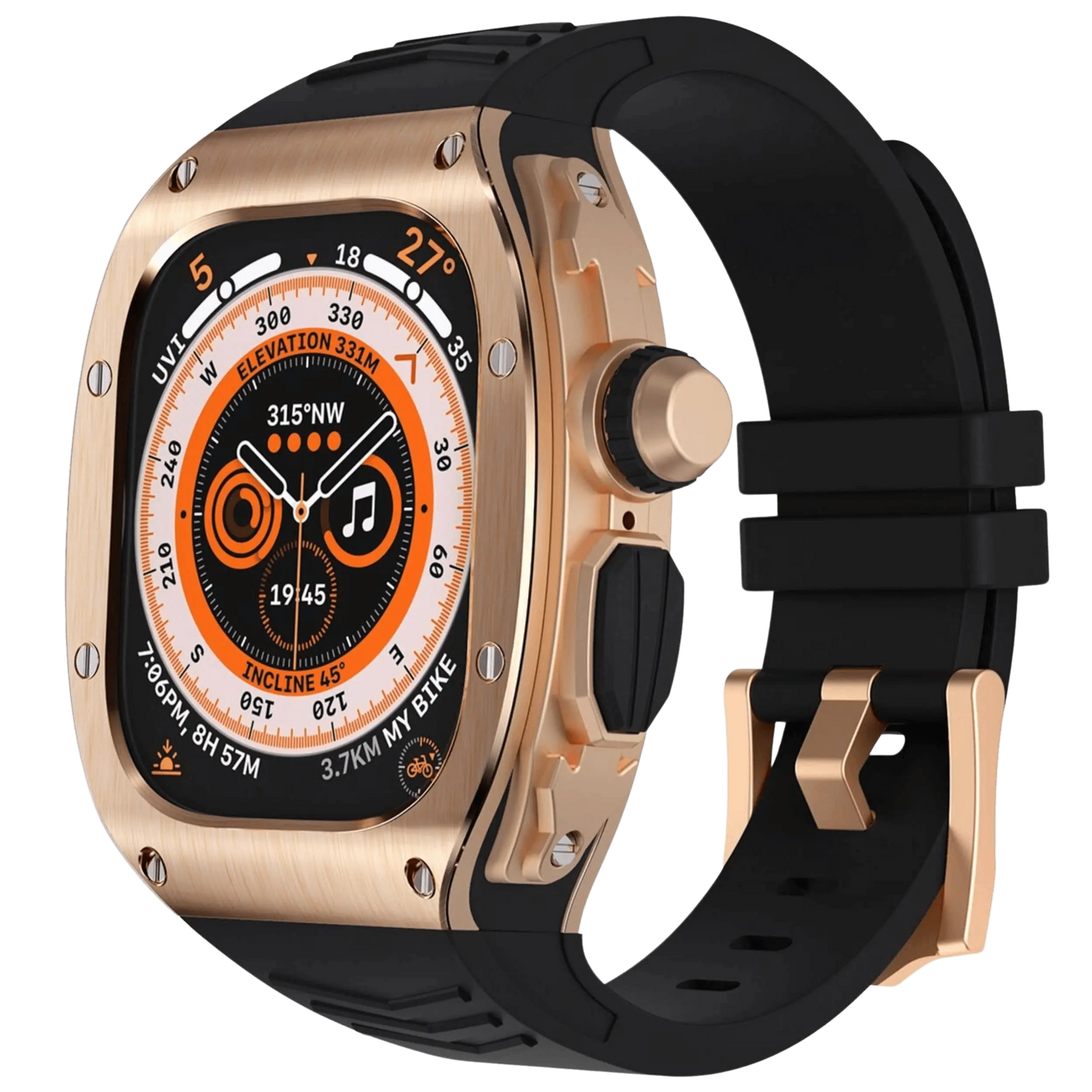 Durable Metal Case and Soft Strap for Apple Watch Ultra