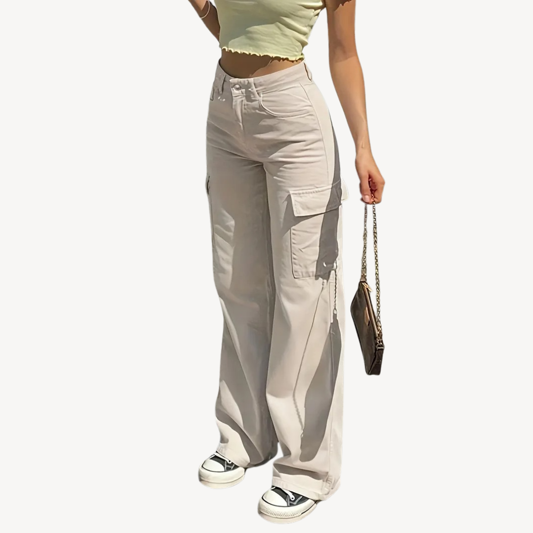 Women's High-Waisted Cargo Pants