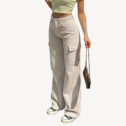 Women's High-Waisted Cargo Pants