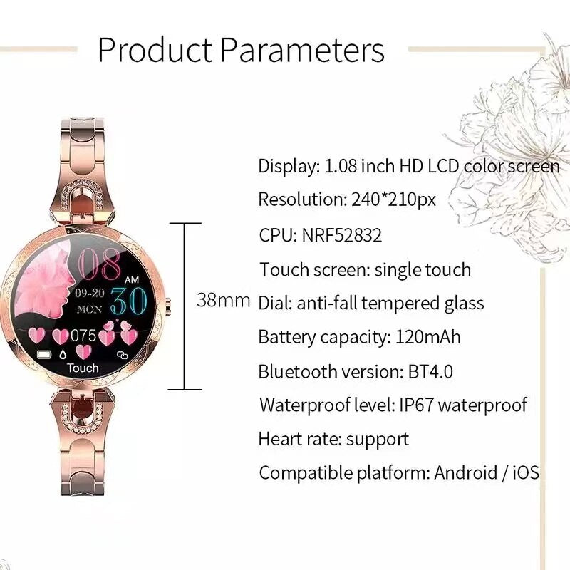 AquaFit Smartwatch - Waterproof Fitness Watch