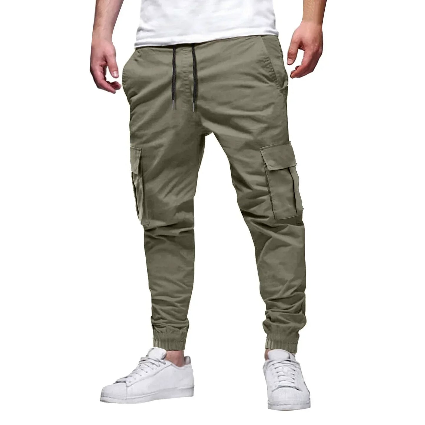 Men's Athletic Fit Jogger Pants with Stretch Waistband
