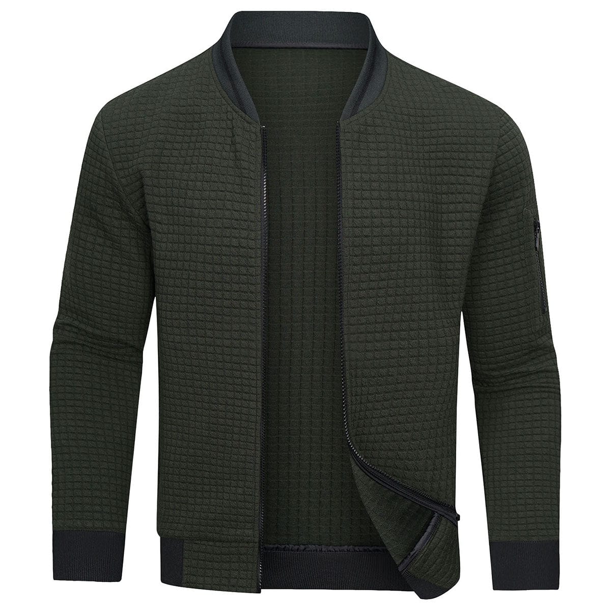 Men's Padded Zipper Bomber Jacket