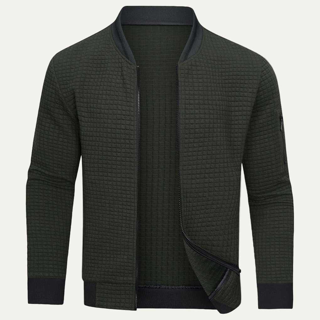 Men’s Modern Quilted Bomber Jacket