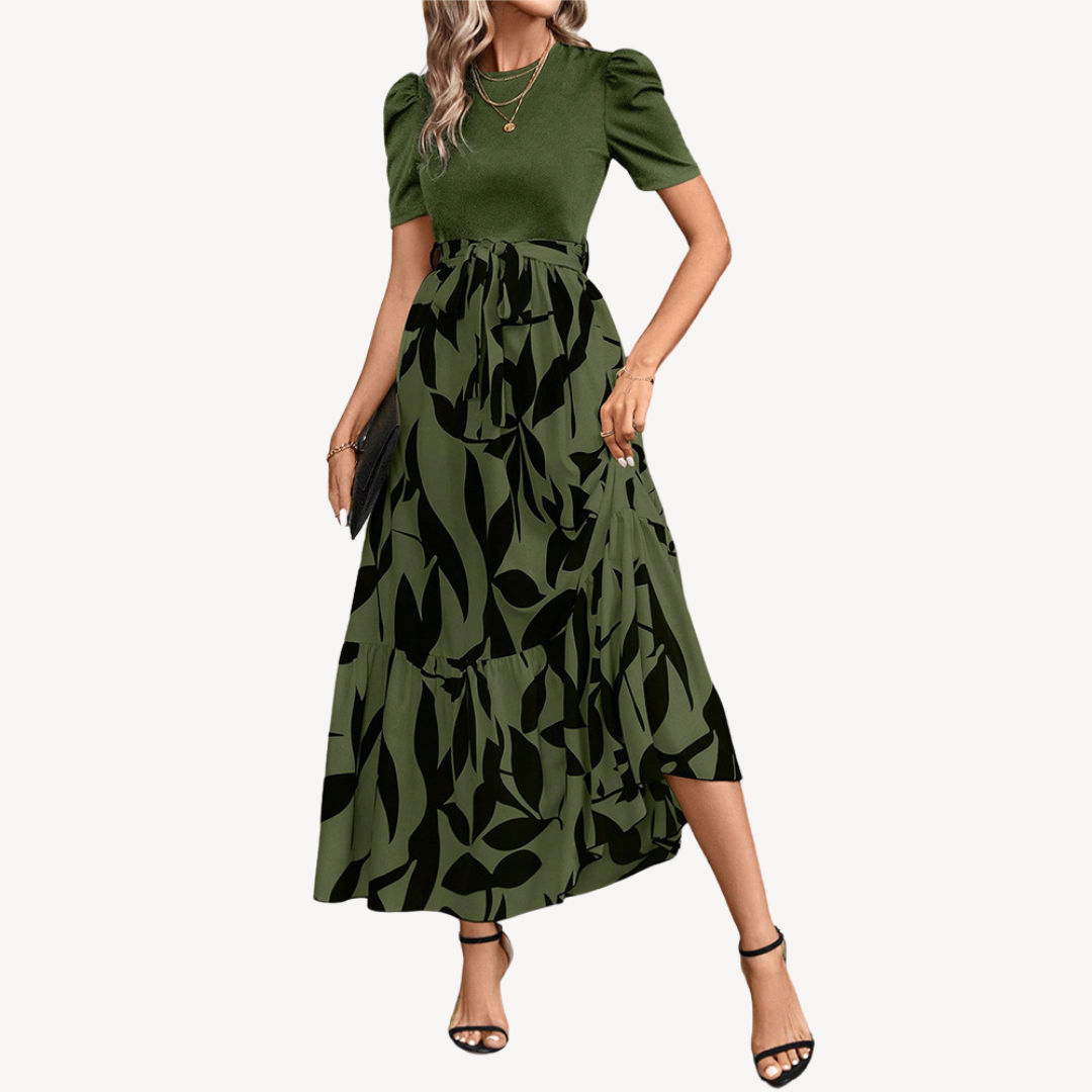 Floral Print Midi Dress Women