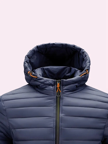 Women’s Hooded Quilted Full Zip Puffer Jacket