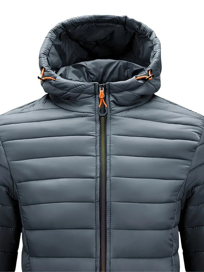 Women’s Hooded Quilted Full Zip Puffer Jacket