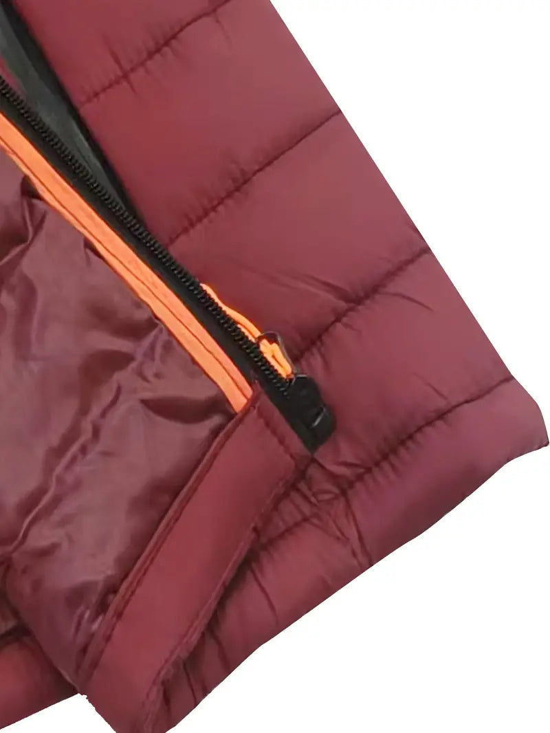 Women’s Hooded Quilted Full Zip Puffer Jacket