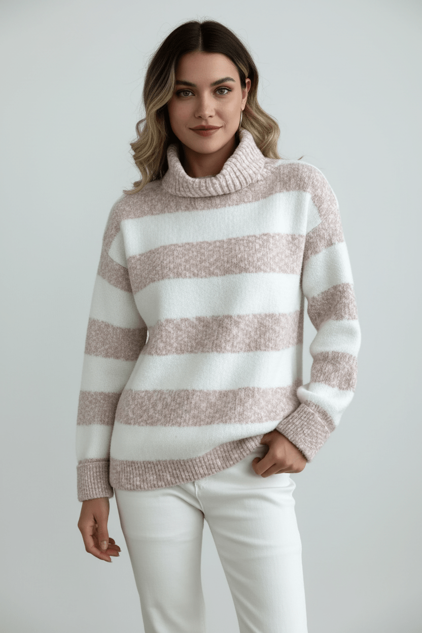 Classic Crew Neck Warm Knit Sweater - BritishElegance