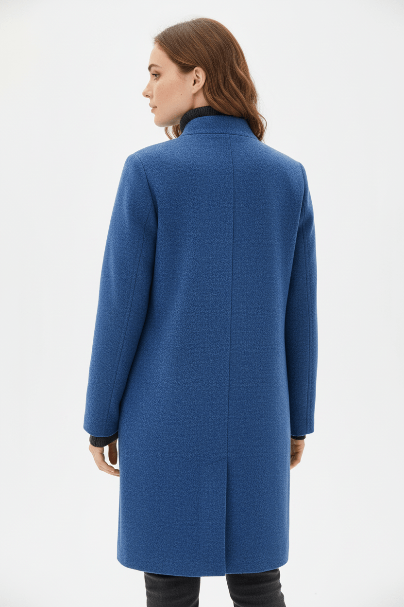 Women’s Long A Line Hooded Button Coat