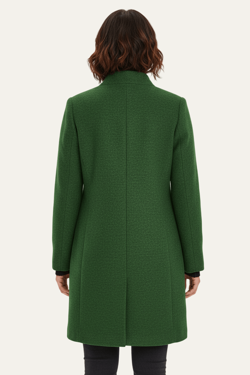 Women’s Long A Line Hooded Button Coat