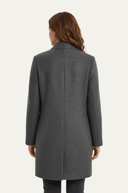 Women’s Long A Line Hooded Button Coat