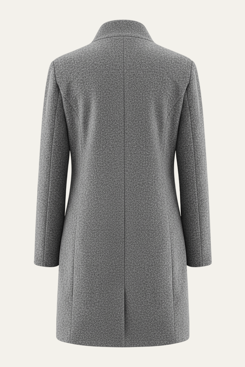 Women’s Long A Line Hooded Button Coat