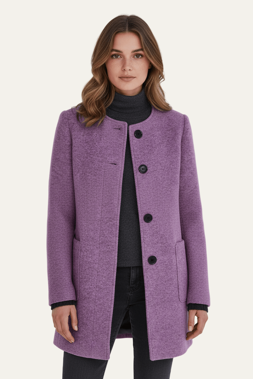 Women’s Long A Line Hooded Button Coat